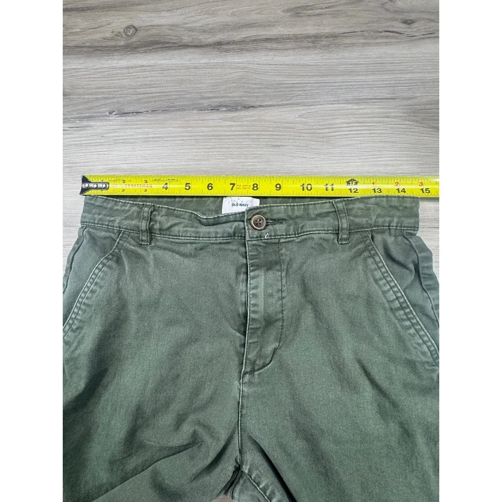 Old Navy Kids Ancient Forest‎ Green Flat Front Twill Shorts Size 16 S/205231-10